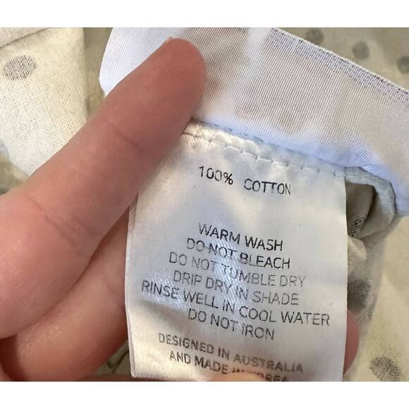 Soon Maternity Hani V-Neck Maternity Blouse - Polka Dot - White Multi/White Dot - Picture 12 of 12